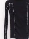BASERANGE Turtleneck T-shirt Sweater TTOMT Collection Organic Cotton Portugal BAS-TTOMT-CR-AU25-MURANO NAVY (UNDYED) (TTOMT-RI-000)